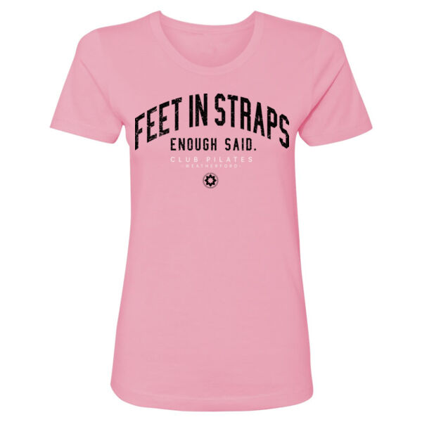 FEET IN STRAPS - WOMEN'S FITTED T-SHIRT - $91AMH5$ Thumbnail