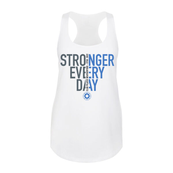 STRONGER EVERY DAY - WOMEN'S FITTED TANK TOP - $HPY6D1$ Thumbnail
